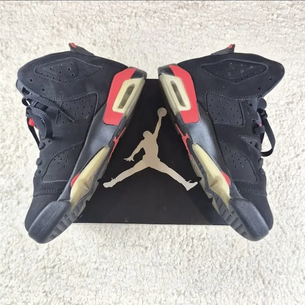 Nike Air Jordan 6 Retro GG Black Infrared 2014 Youth 6Y Womens 7.5 543390-043